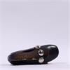 Wonders Lulu Flat Pump Disc Detail - Black Leather